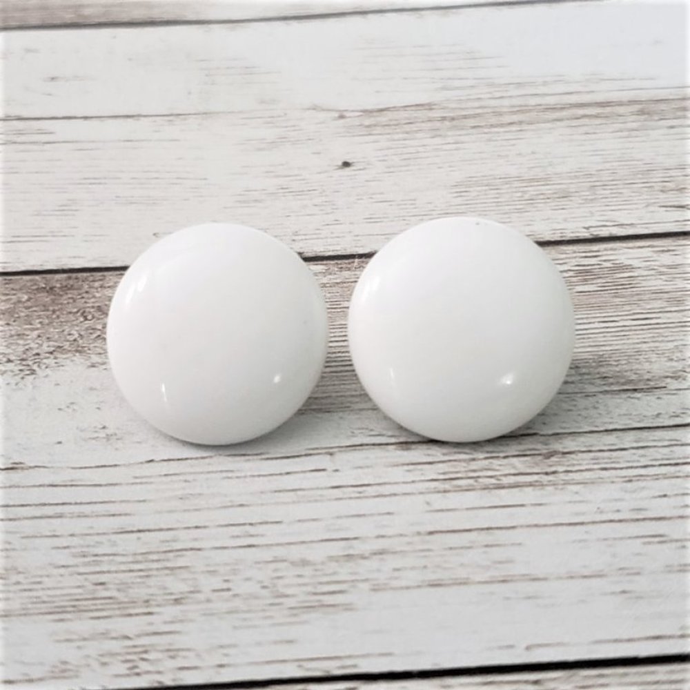 Trifari White Earrings